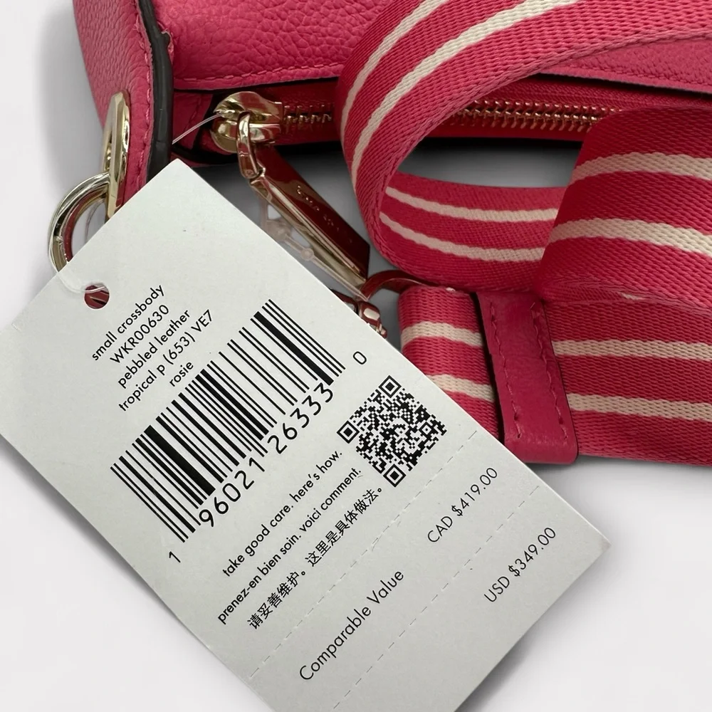 NWT Kate Spade Rosie Small Crossbody – Tropical Pink_9
